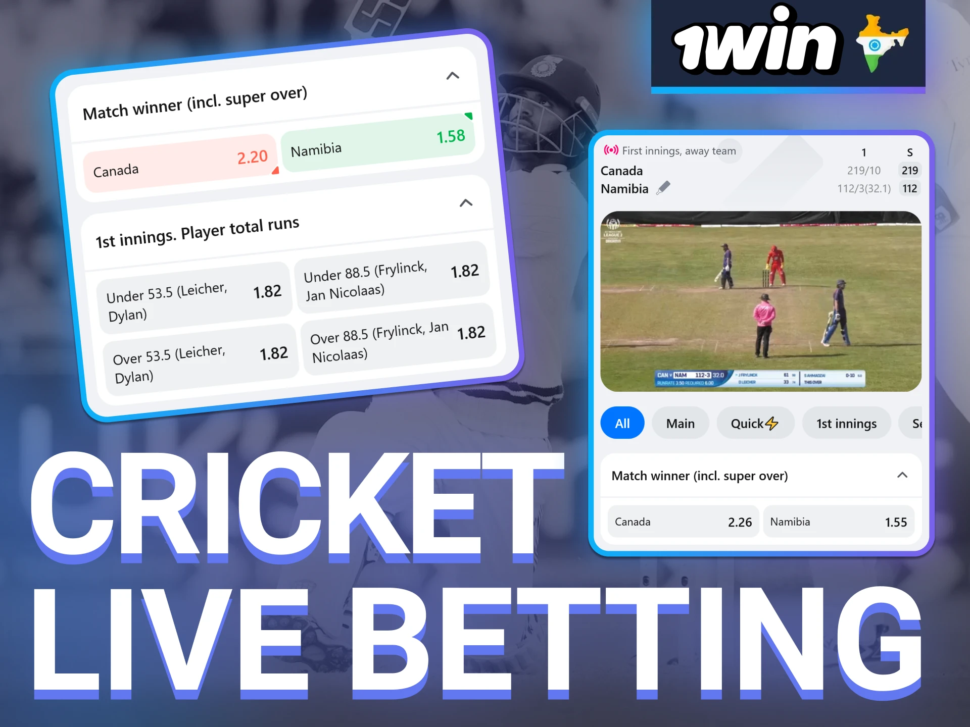 Stay engaged and bet on real-time cricket matches with 1win’s live betting options.