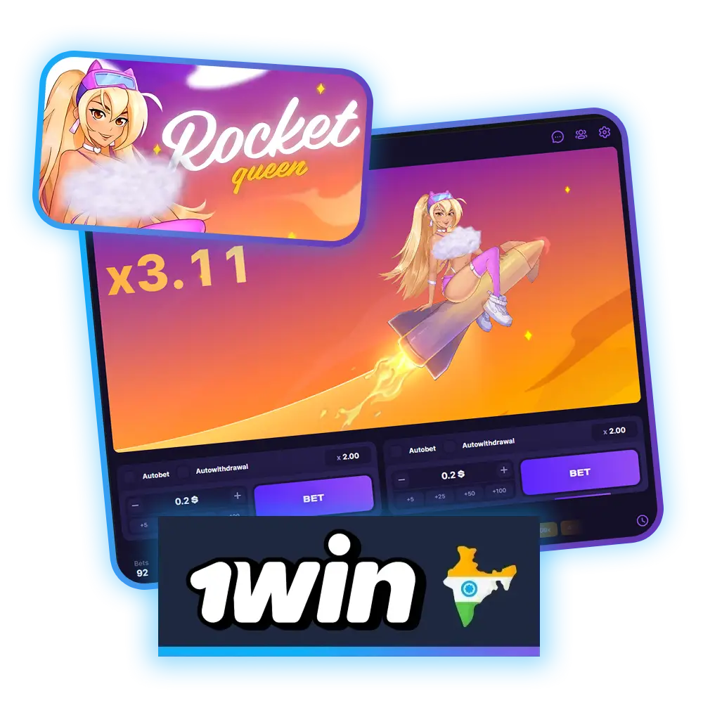 Take a rocket flight with Rocket Queen at 1win.